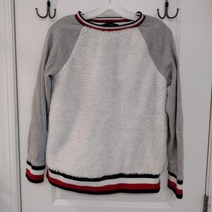Cozy Gray and White Women's Sweater